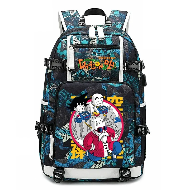 sac à dos pour étudiants avec imprimé dragon ball z, grande capacité, sac à dos décontracté pour enfants, adolescents, garçons et filles, pour l'école et les voyages