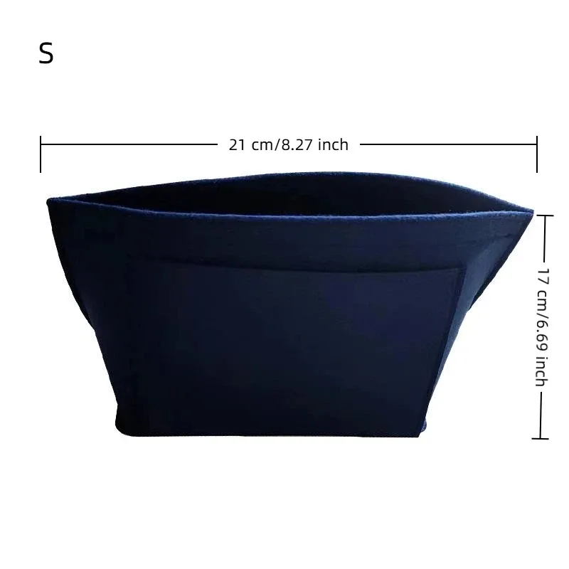insert en feutre pour sac à main, organisateur de sac de voyage portable en forme de dumpling, support pour trousse de maquillage en tissu feutré