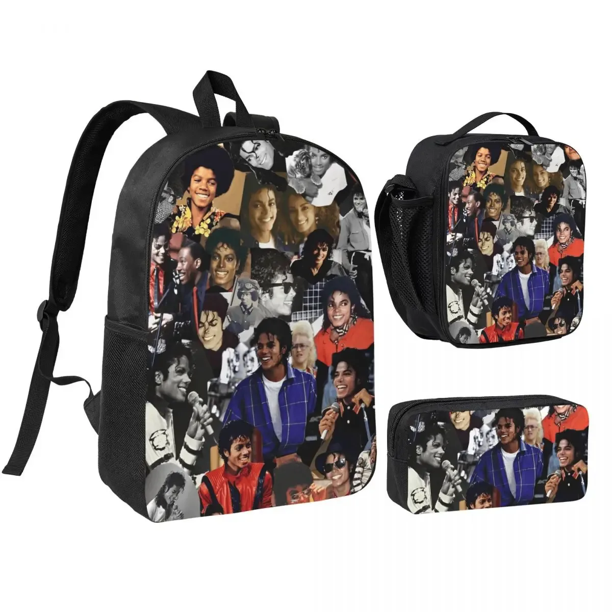 sac à dos 3 pièces/ensemble 261 mj dangerous tour pour étudiant, sac à bandoulière, sac à déjeuner, trousse à crayons