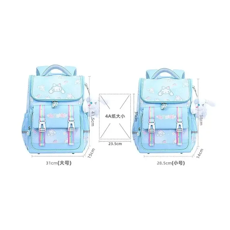 sac à dos grande capacité cinnamoroll mignon style anime, cartable d'école pour étudiant, sac à bandoulière de dessin animé, cadeau de voyage pour ami