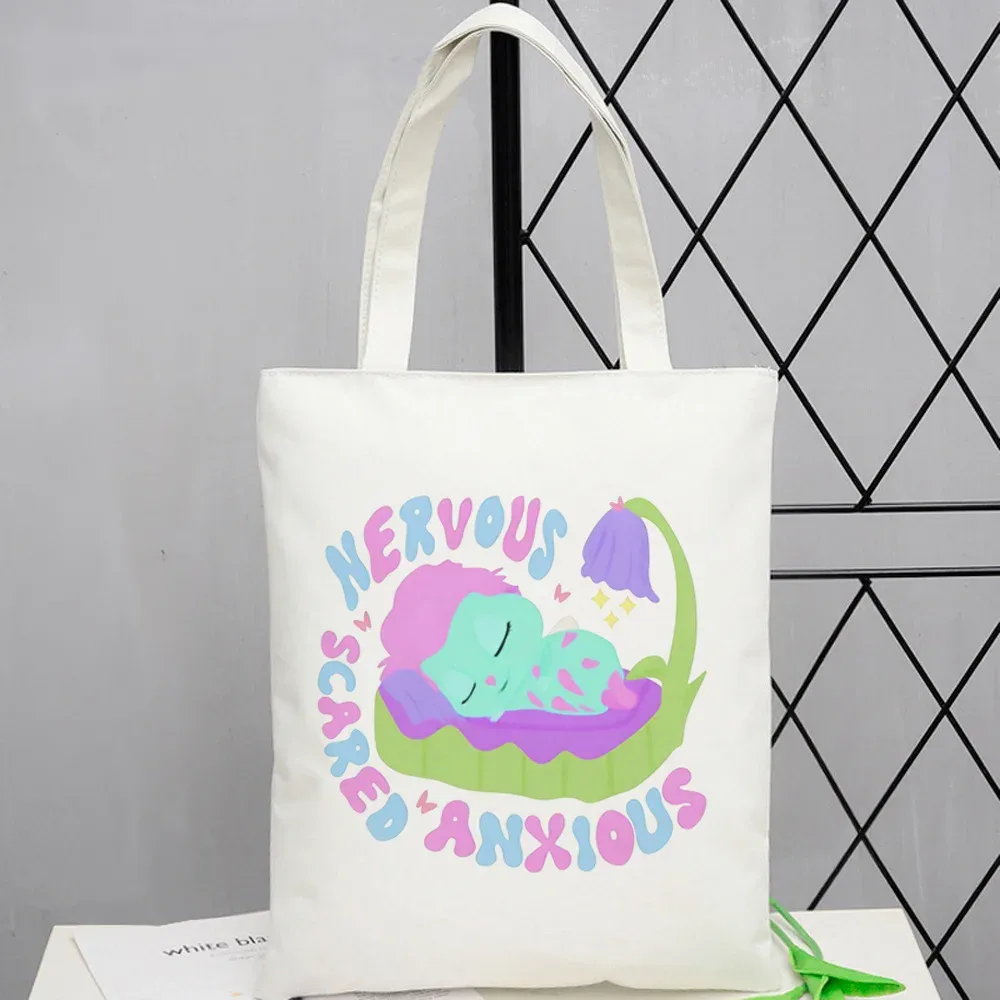 sac fourre-tout bibble, sacs en tissu, sac à bandoulière, sac de shopping, style y2k pour femme