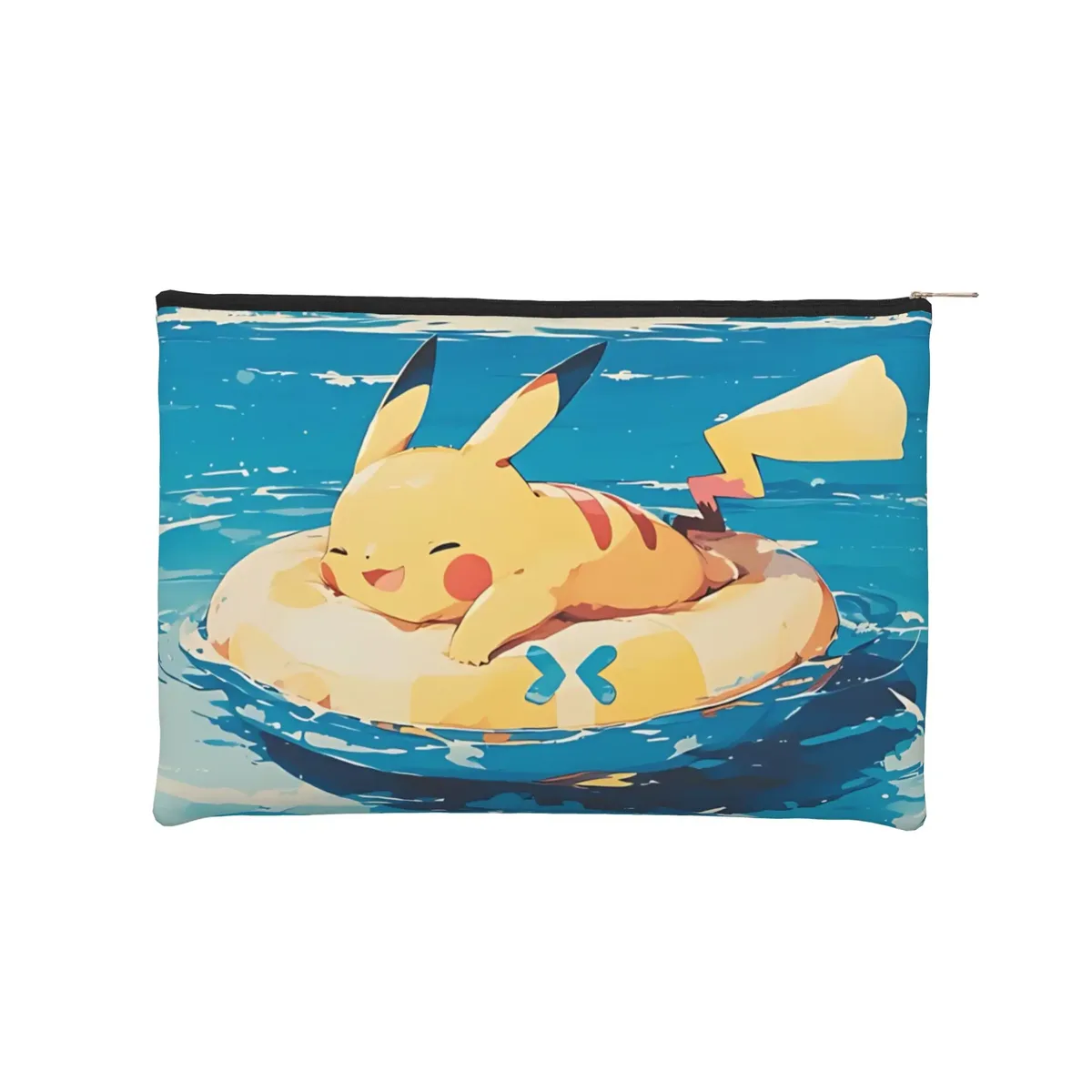 sac pliable mignon sur le thème pokémon, sac de maquillage, trousse de toilette avec fermeture éclair, pochette cosmétique de voyage