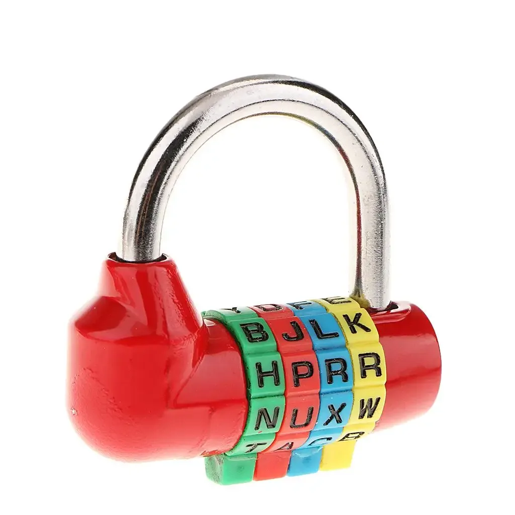 cadenas à combinaison à 4 chiffres en alliage de zinc, durable, pour valise, casier de gym, mallette de sécurité