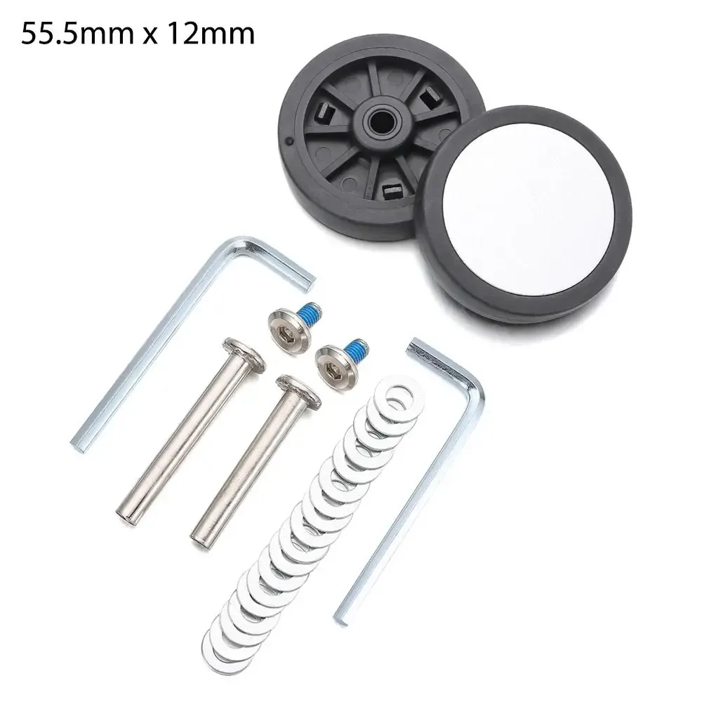 pièces de valise portables, essieux de remplacement de roues de valise avec vis, roues de bagages de voyage, roues de remplacement, accessoires de bagages
