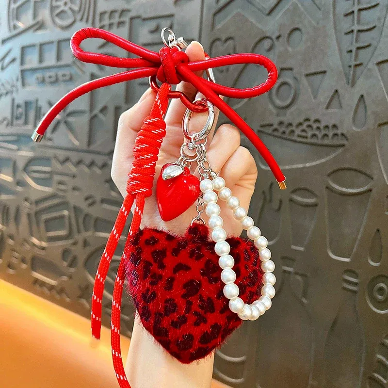 porte-clés pendentif à breloque pour sac, corde tressée, accessoires de sac à dos pour femmes, cadeau suspendu pour téléphone