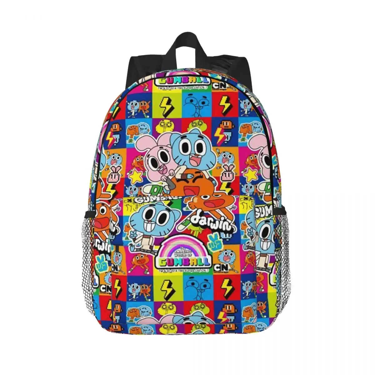 sac à dos the amazing world of gumball, sac à livres pour étudiants, sac d'école pour garçons et filles, sacs à bandoulière pour ordinateur