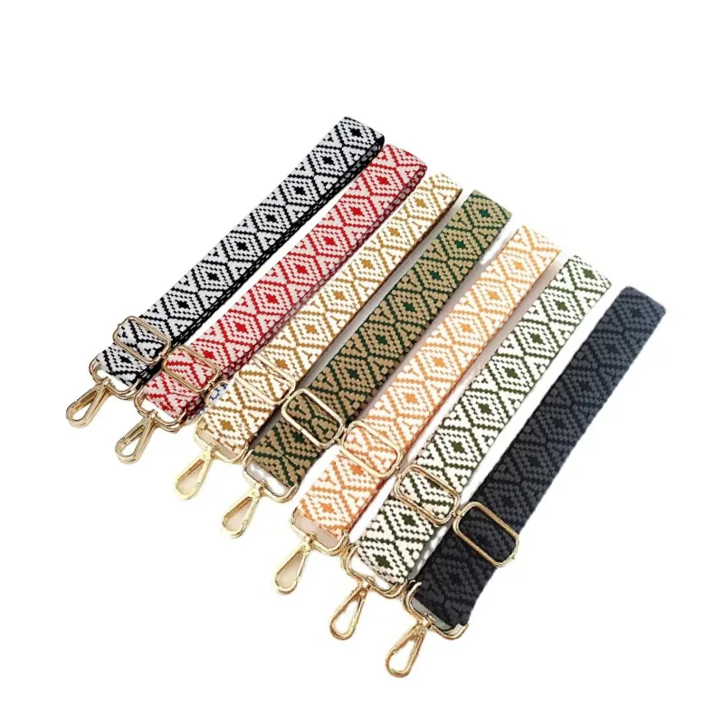 sac à main de remplacement brodé pour femmes, sacoche à bandoulière large, accessoires, sangle d'épaule réglable, largeur 3.8cm