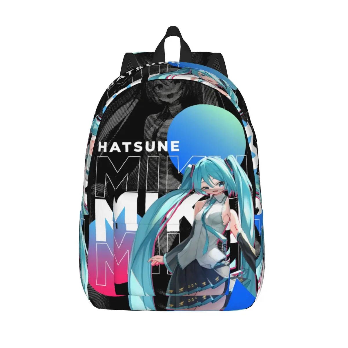 sac à dos hatsune miku pour hommes et femmes, sac à dos décontracté pour étudiants, randonnée, voyage, sac à bandoulière pour l'université, en plein air