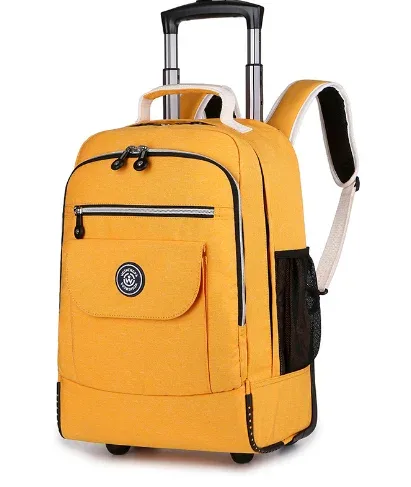 sacs à dos à roulettes pour ordinateur portable, sac à dos à roulettes de voyage étanche, grande capacité, sacs à roulettes pour hommes, bagages, sacs à main, 18 pouces