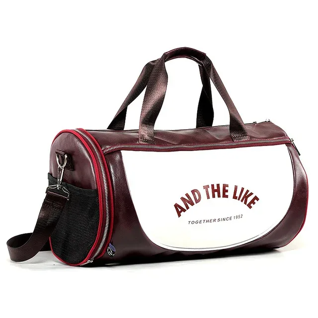hommes sac de sport sacs en cuir pu rayé basket-ball entraînement fitness tas voyage bagages sac à main sac de sport pour femmes yoga