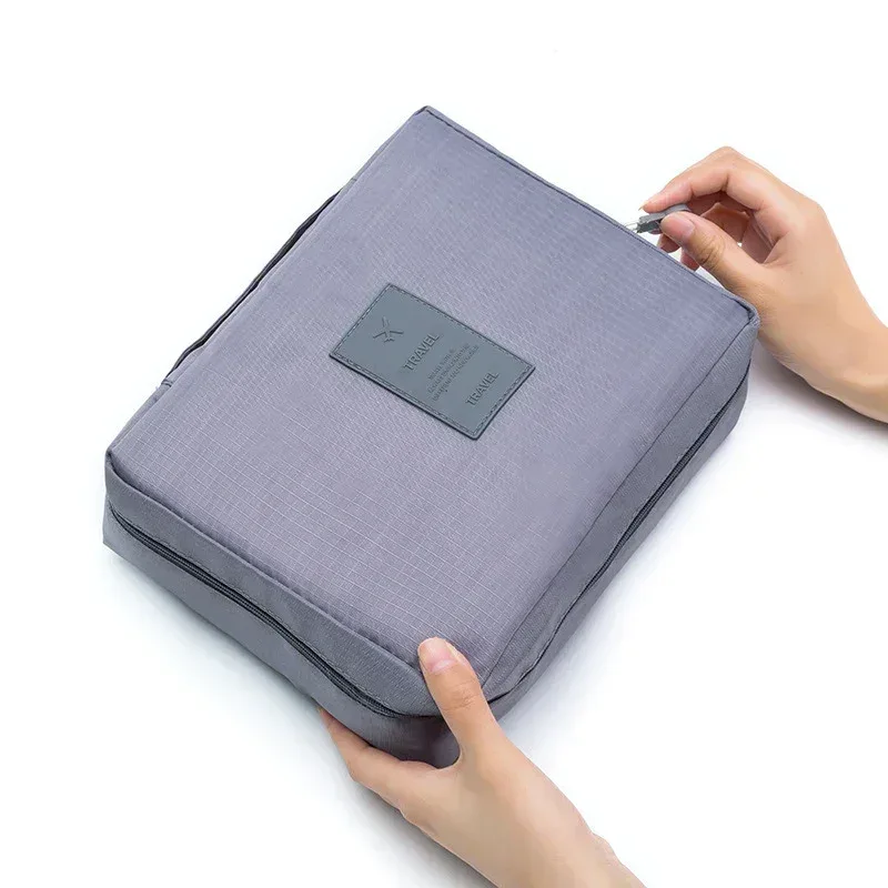 sac de maquillage pour femme de grande capacité, sac cosmétique pour femme, organiseur de toilette, étanche, étui de rangement pour maquillage féminin