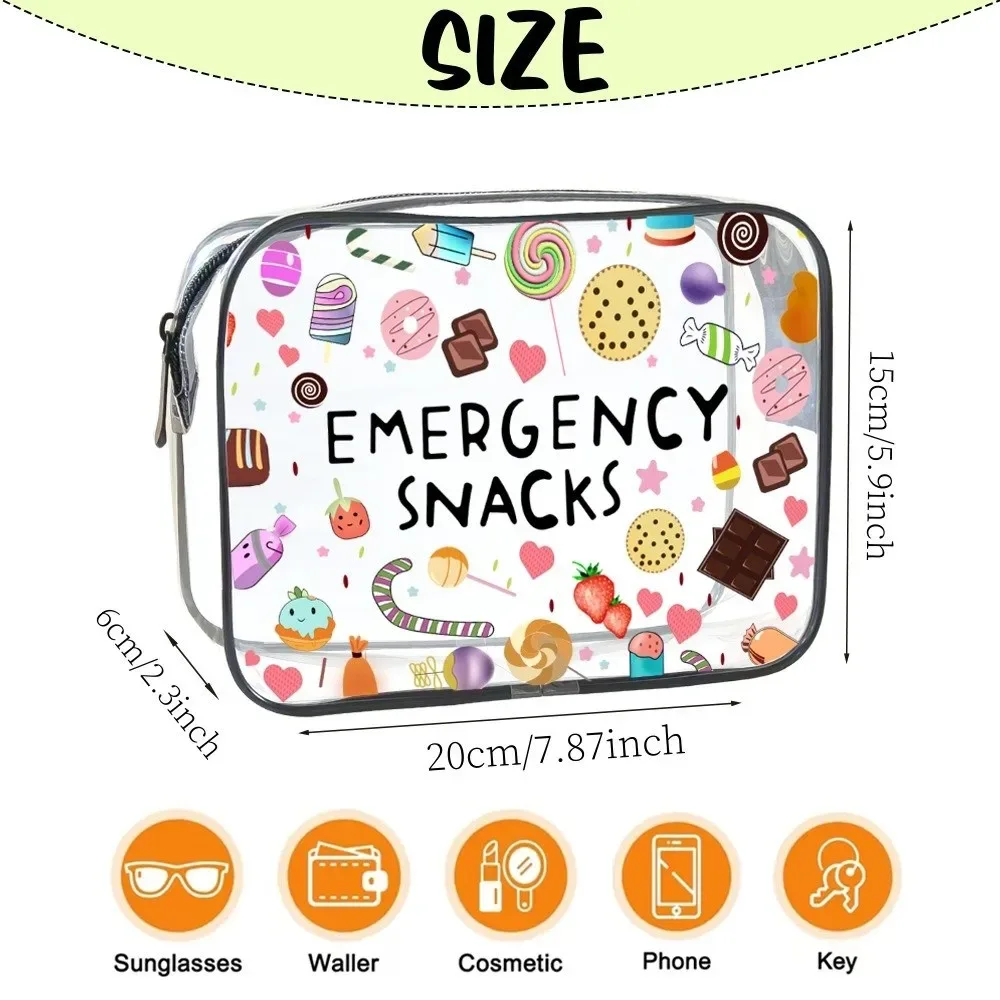 trousse de maquillage tendance de grande capacité, sac de rangement visible sur le thème de la plage, organisateur de voyage léger et portable pour femmes