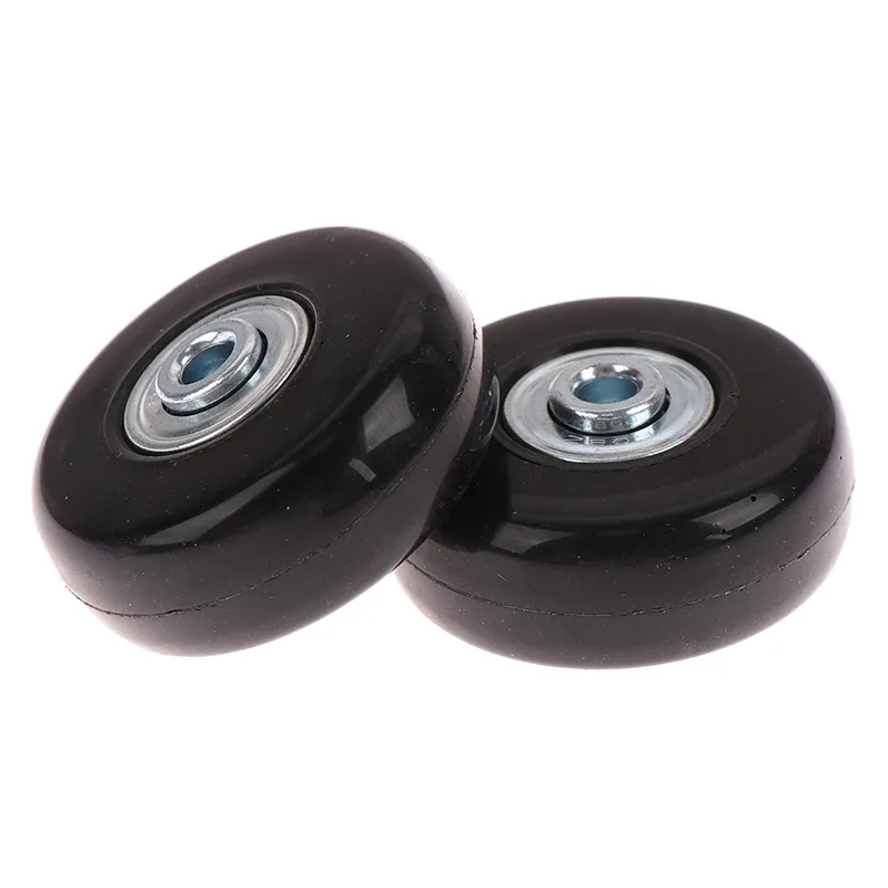 1 ensemble de roues de rechange pour valise, roulettes de luxe de 50 mm de diamètre extérieur avec vis, pour réparation et remplacement des axes