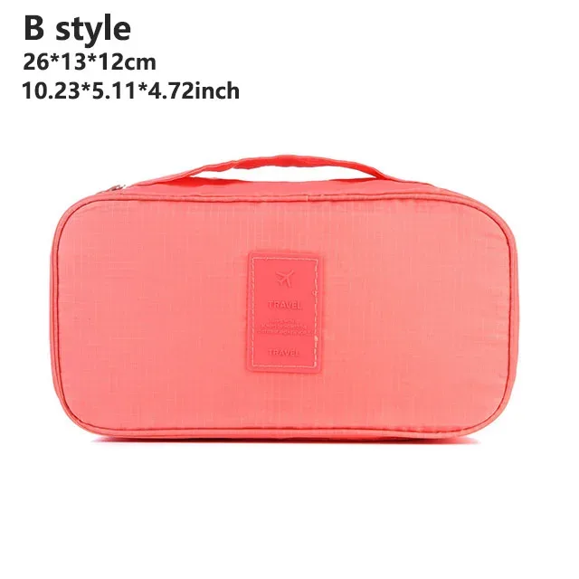 sac de rangement portable multi-couches pour lingerie de voyage pour femmes, organiseur de sous-vêtements, pochette étanche compartimentée pour chaussettes et soutiens-gorge, étui de voyage