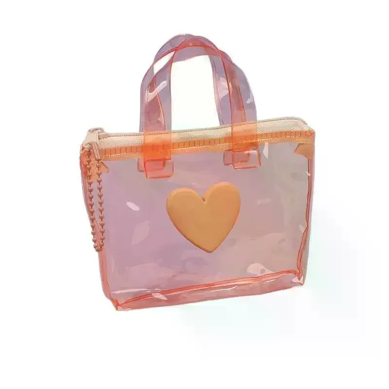 sac de rangement uni en forme de cœur, mini porte-monnaie étanche, porte-clés portable, étui pour écouteurs