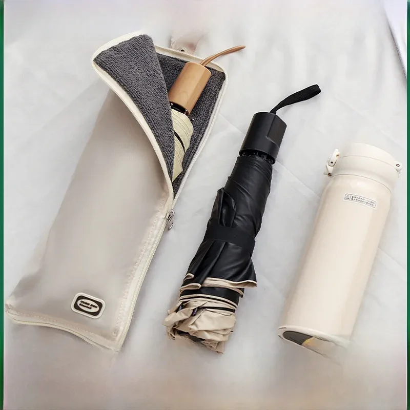 Sac de rangement pour parapluie en coton imperméable épaissi, portable, pliable, en tissu Oxford pour extérieur, housse de parapluie, sac de protection contre la pluie