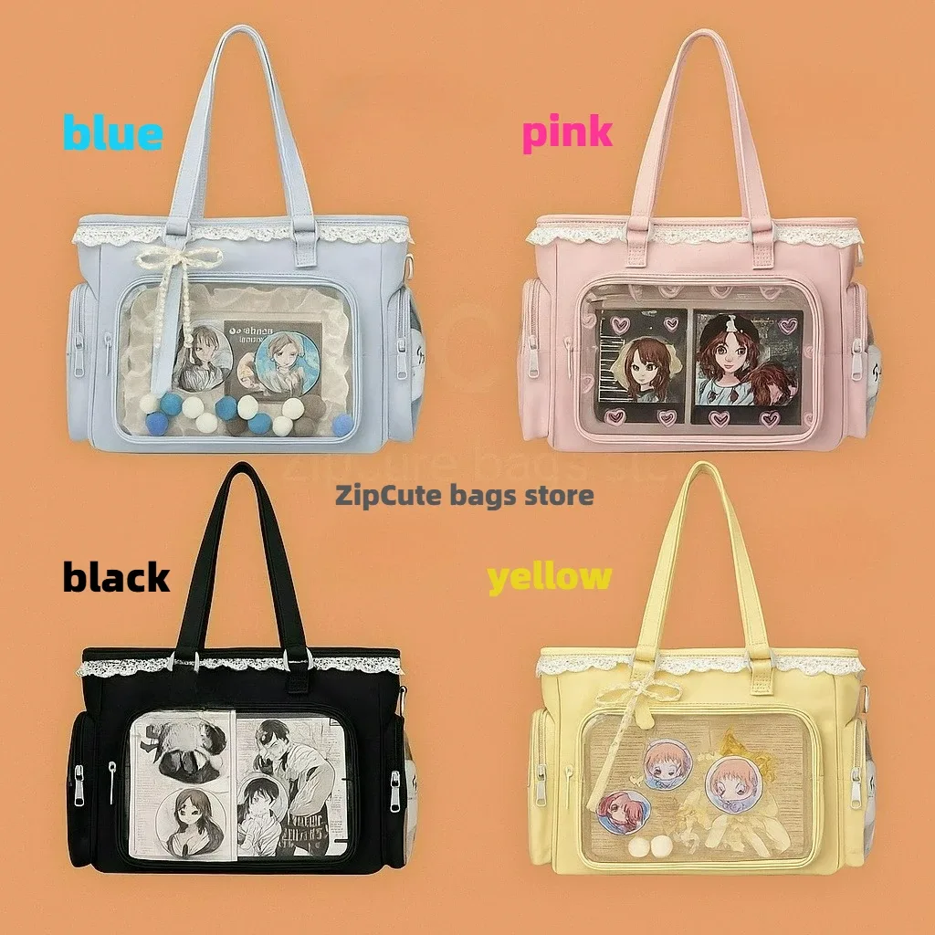 sac à bandoulière itabag japonais 2d motif ballerine grande façon, sac à main pour femme, cadeau pour amies