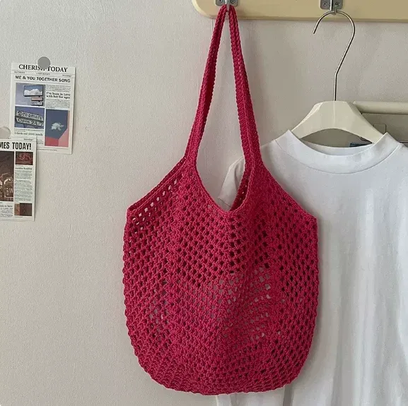 sac de plage au crochet personnalisé, sac fourre-tout d'été, sac cadeau pour demoiselle d'honneur, sac cadeau pour enterrement de vie de jeune fille, sac artisanal écologique