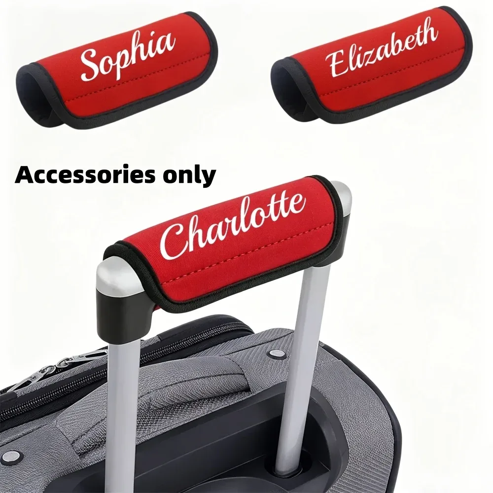 housse de poignée de bagage personnalisée en néoprène, protection de poignée de valise, accessoire de sac de voyage uniquement