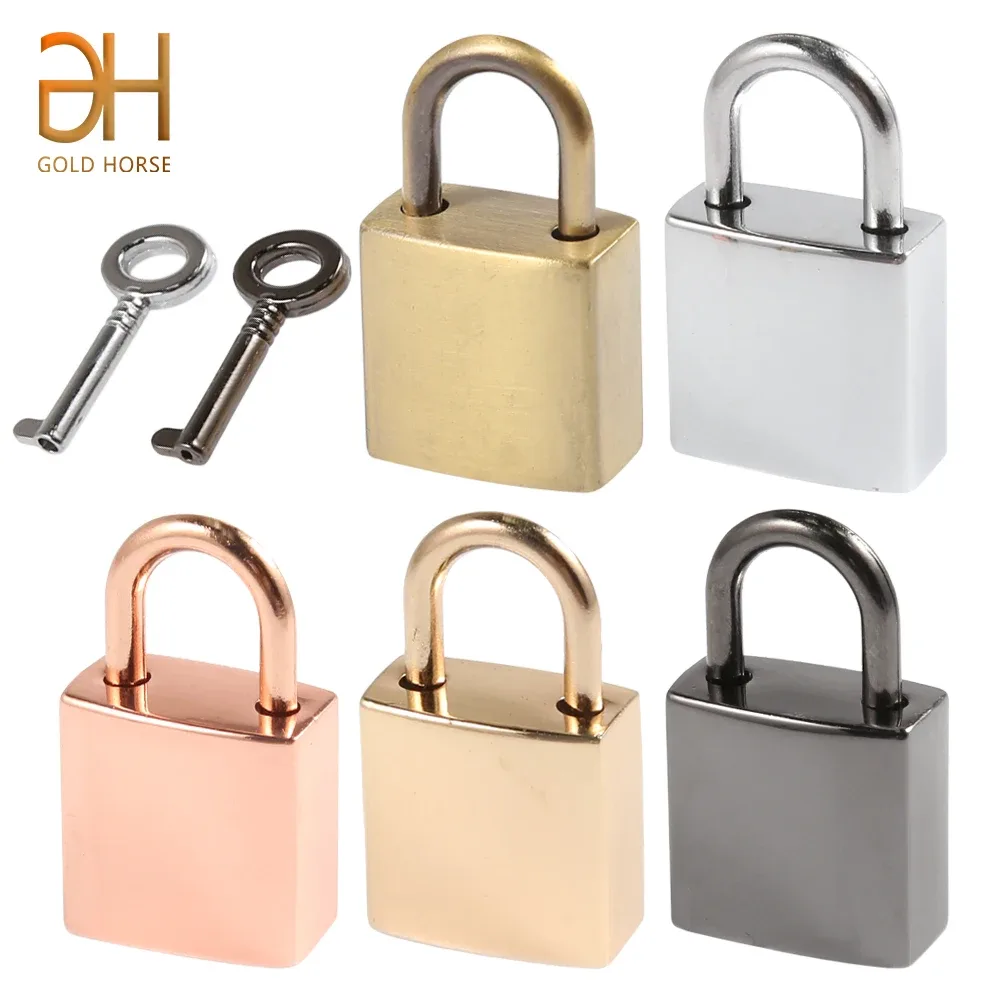 Cadenas à clé vintage avec clé, boîte à bijoux, boîte de rangement, journal intime, livre, bagages, sacs à main, accessoires de quincaillerie, 2.1cm
