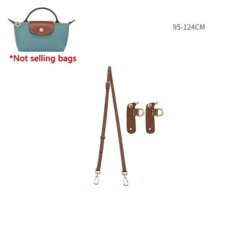 sangle d'épaule en cuir véritable adaptée au sac longchamp mini le pliage, accessoires de sangle de sac bandoulière sans perforation