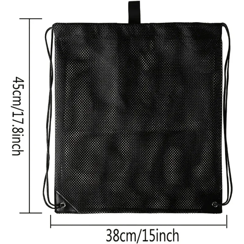 sac à dos en maille respirante avec cordon de serrage, sac de rangement portable pour courses et fruits, sac de sport léger, sac de courses réutilisable pour produits frais