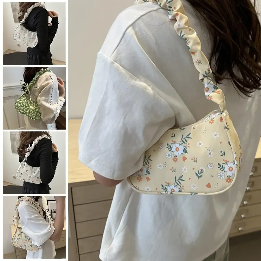 sac fourre-tout en velours côtelé doux pour femmes et filles, sac sous les bras à fermeture éclair douce, sac carillon, grande capacité, initié par harvey y2k, nouveau