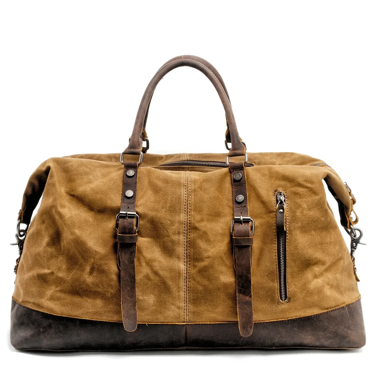 muchuan hommes sacs de voyage m sacs à bagages à main toile cuir voyage sacs polochon sacs à bandoulière grande capacité week-end nuit