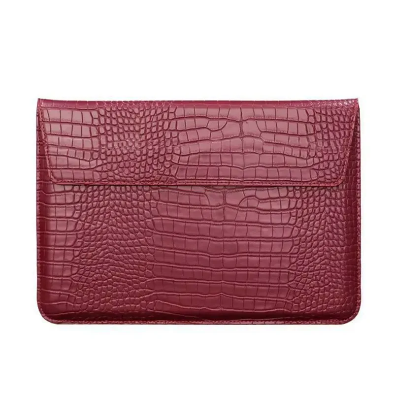 étui pour ordinateur portable croco personnalisé avec monogramme, pour macbook air 13 pouces, pro retina 15 pouces, housse de protection pour ordinateur portable