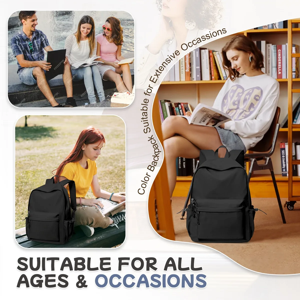 sac à dos d'école pour fille, sac à dos esthétique pour femme, joli sac à livres preppy college, sac à dos léger décontracté pour ordinateur portable, antivol