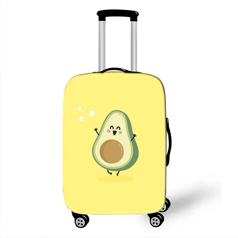 juste de bagage à motif d'avocat de style drôle, étui de protection anti-poussière pour valise logique, mode, 18 "-32"