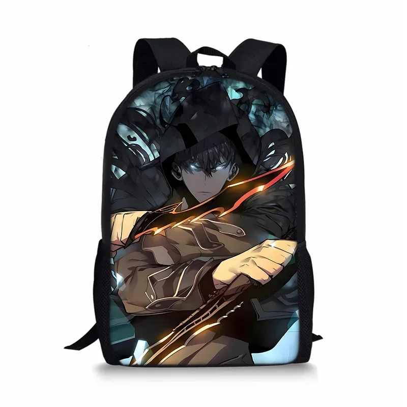 j'ai mis à niveau du sac à dos solo leveling seul, sac à dos universel imprimé pour écoliers et enfants