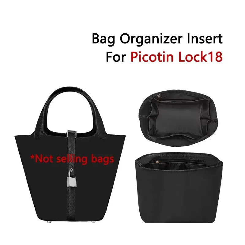 insert organisateur de sac pour picotin 18 22, facile à laver et à sécher rapidement, support de sac, rangement, modification intérieure, accessoires de sac