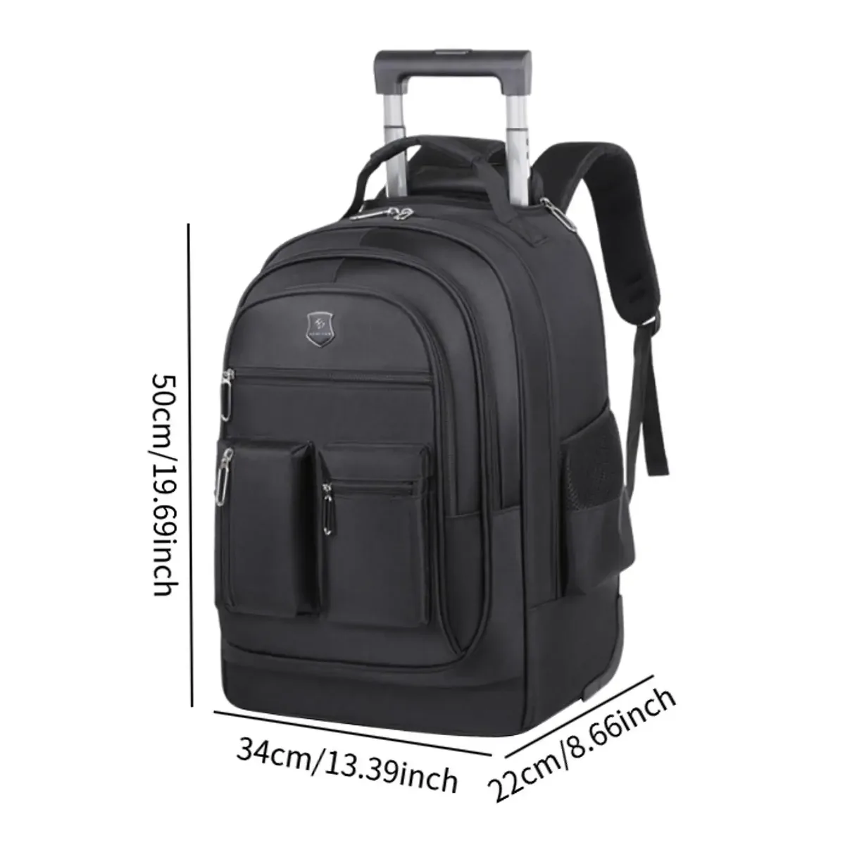 sac à dos de voyage à roulettes pour hommes et femmes, chariot léger, cabine d'affaires, étui à bombes pour ordinateur portable roulant, voyage d'affaires, adultes