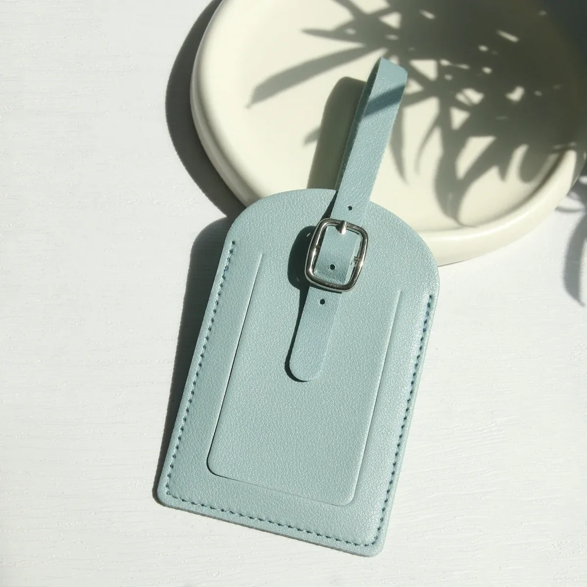 étiquettes de bagage en similicuir pour hommes et femmes, étiquettes de valise, étiquettes de sac fourre-tout, étiquettes d'identification avec couverture de confidentialité intégrale pour les voyages