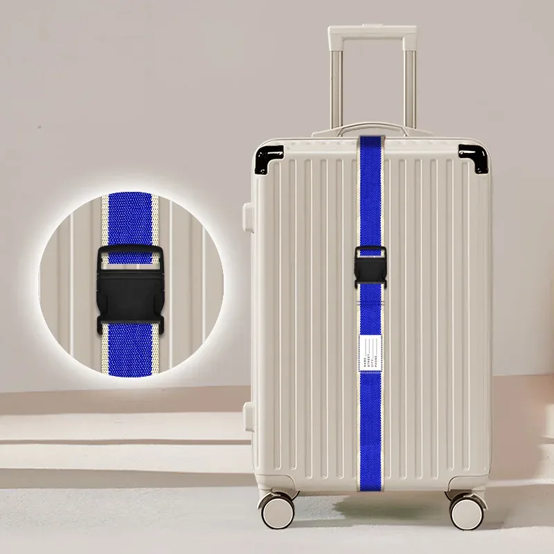 sangle de bagage épaissie avec cadenas à combinaison, anti-explosion et résistante à l'usure, pour accessoires de valise de voyage d'affaires