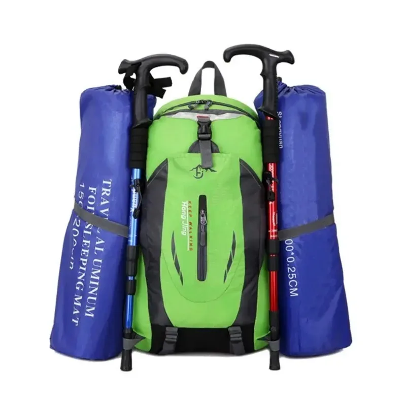 grand sac à dos imperméable 40l, sac de camping, randonnée, marche, voyage en plein air, sac à dos durable en nylon
