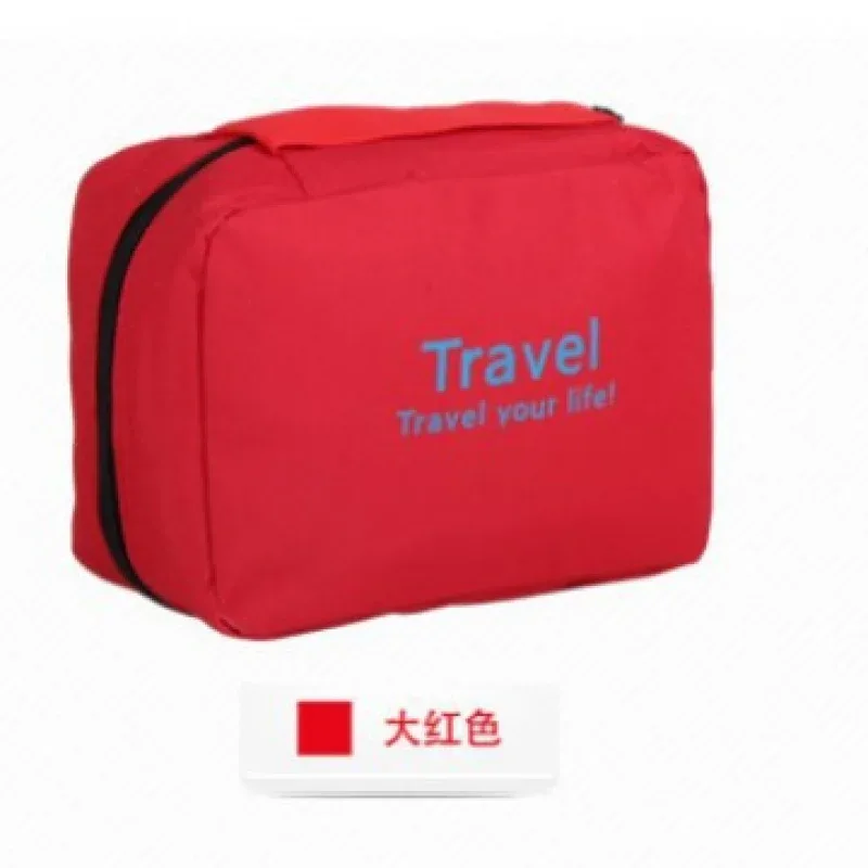 sac de toilette de voyage suspendu pour femmes, grande capacité, imperméable, organiseur de maquillage, sac de rangement de voyage pliable et portable