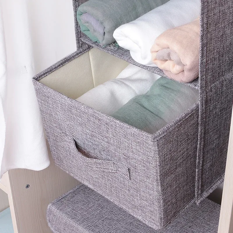 sac de rangement suspendu pliable, organisateur de garde-robe multi-couches pour vêtements, sous-vêtements, chaussures, rangement moderne minimaliste pour la chambre à coucher