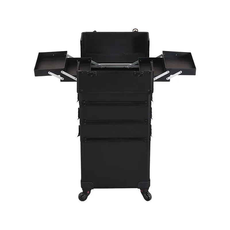 valise de maquillage professionnelle à 2/3/4 niveaux, trolley portable pour cosmétiques, boîte de rangement po