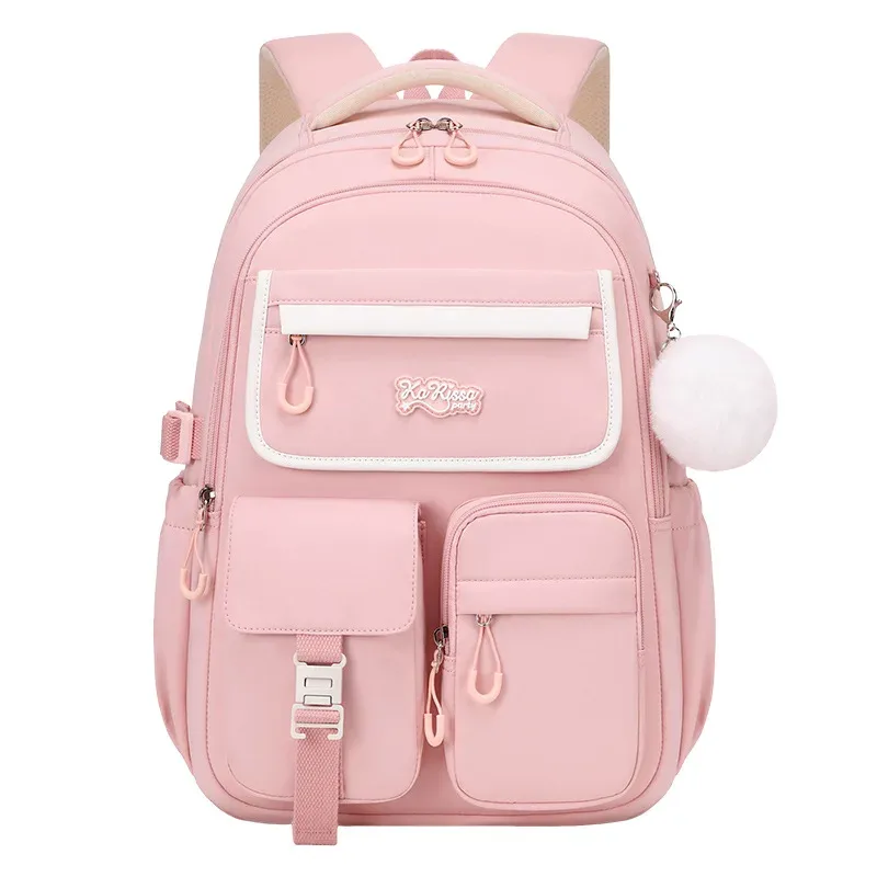 nouveau sac à dos scolaire pour étudiantes adolescentes – mignon, grande capacité, léger, imperméable en tissu oxford