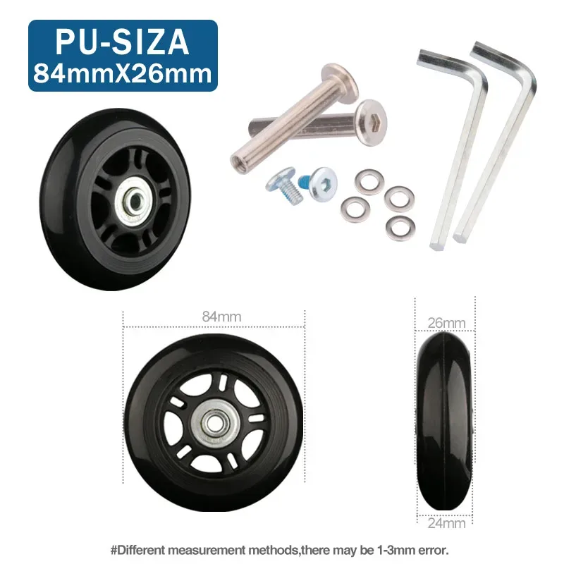 roues de rechange pour valise, roulettes silencieuses universelles, accessoires pour valises de 20 à 28 pouces