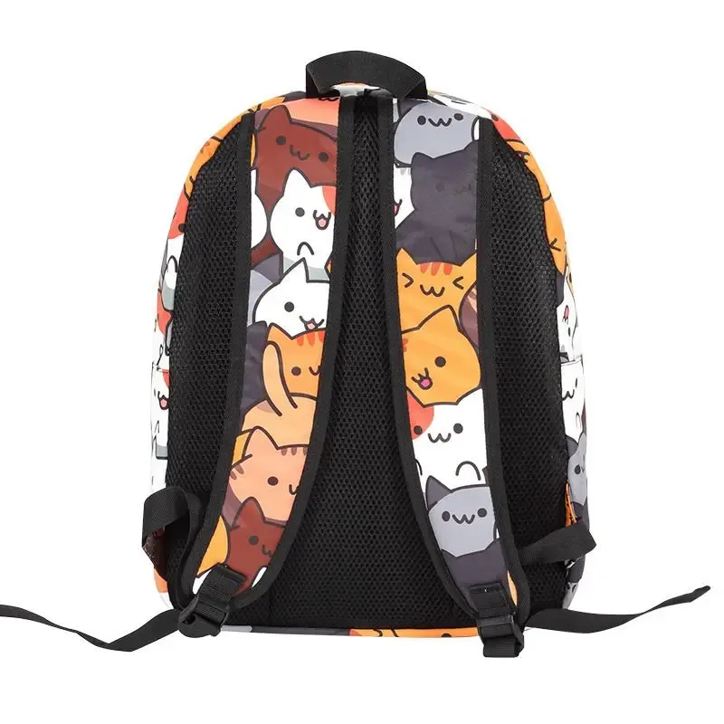 chat mignon garçons filles livre sac école sac à dos voyage mochila sac à dos étudiant amime sacs à dos