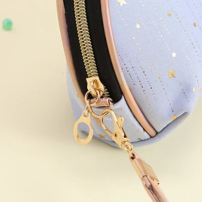 sac de rangement pour cosmétiques de voyage pour femmes et filles, trousse de toilette mignonne, sacs à main de maquillage, portefeuille pour rouge à lèvres et brosse, 2023