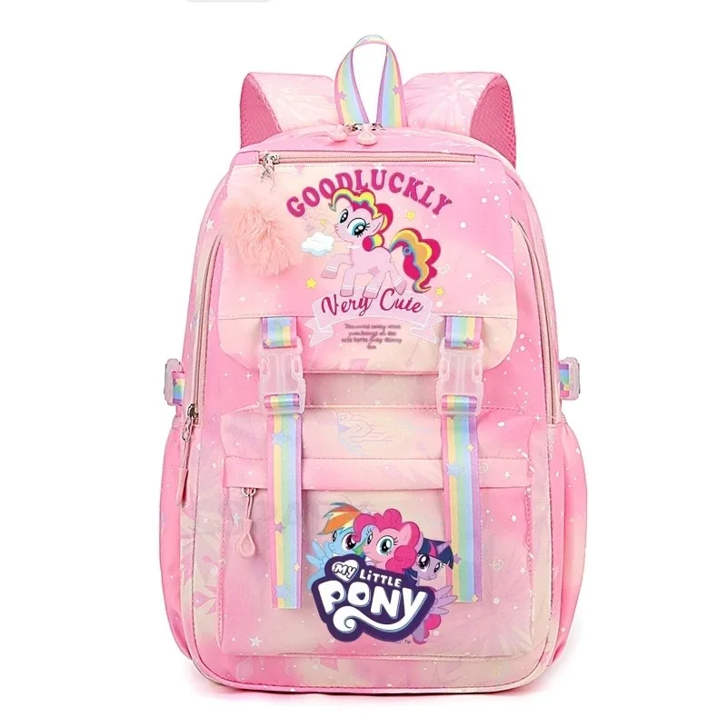 sac à dos my little pony pour femmes, garçons et filles, sac à livres, sac à dos de dessin animé kawaii pour étudiants et adolescents, mochila, cadeau d'anniversaire