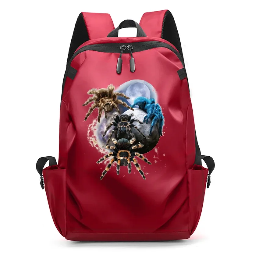 sacs à dos pour ordinateur portable imprimés motif araignée pour hommes, sacs d'école noirs pour adolescents, filles et garçons, sac à dos universitaire avec chargement usb