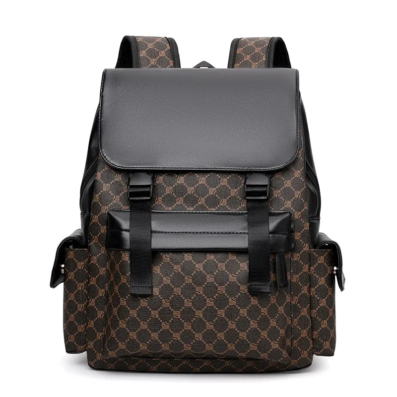 Vinatge sac à dos imprimé fleuri hommes marque de luxe Design sac à dos pour hommes haute capacité sac à dos de voyage mode sacs pour ordinateur portable cartable