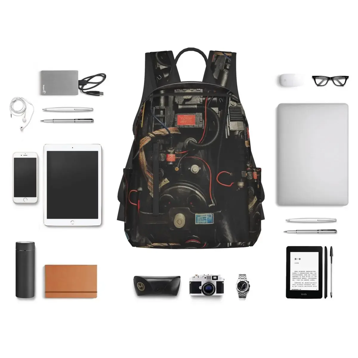 sac à dos ghostbusters proton pack, sac à livres pour étudiants, sac d'école pour enfants, sacs à bandoulière pour ordinateur, garçons et filles