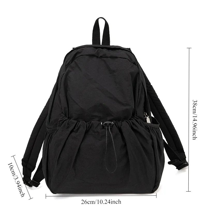 sac à dos décontracté femmes grande capacité mode junior lycée étudiant pli cartable sac en tissu coréen voyage sac à dos