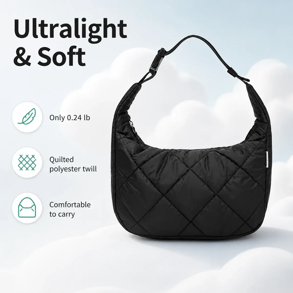 grand sac isotherme matelassé tendance pour femme, sac fourre-tout thermique imperméable pour le bureau, boîte à bento avec sangle